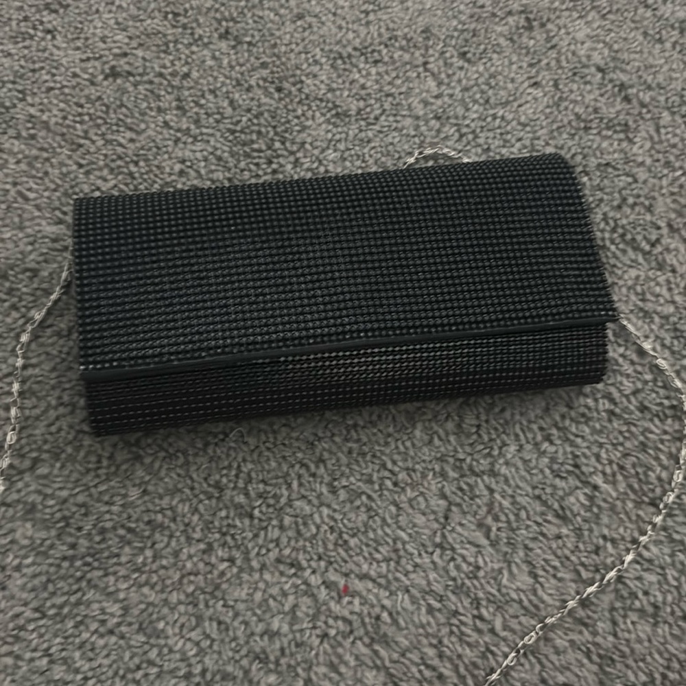 Black clutch with chain great condition worn once